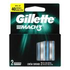Carga para Gillette MACH3 - Contém 2 Unidades