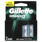 Carga Para Lâmina De Barbear Gillette Mach3 - 2 unidades