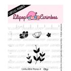 Carimbo de Silicone Mini - Lilipop - Flores 4