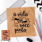 carimbo decorativo frases motivacionais plaquinhas decoração para embalagens sacolas tags envelopes scrapbook