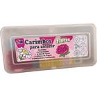 Carimbo Pedagogico Flores Estojo+bloco+giz+almofa KIT - Carbrink