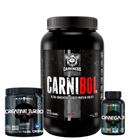 Carnibol - 907g - Darkness +Creatina - Creatine Monohidratada 300g - Black Skull+Omega 3 Epa + Dha 60cáps Selo IFOS
