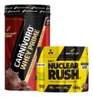 Carnivoro Whey Prime 900g + Pré Treino Nuclear Rush 100g Bodyaction