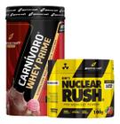 Carnivoro Whey Prime 900g + Pré Treino Nuclear Rush 100g Bodyaction