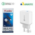 Carregador 2 Metros Turbo compatível com Samsung Galaxy J8 - Cabo Micro USB V8 e Fonte