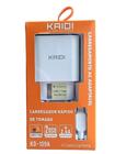 Carregador 20w Turbo fonte USB + Cabo compátivel Iphone-670C Kaidi
