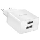 Carregador 2x usb 2.1 a 10 w geonav branco original