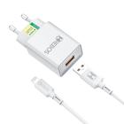 Carregador Celular USB Hrebos Com Cabo Lightning HS-165