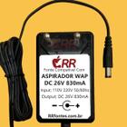 Carregador DC 26v Robô Aspirador Floor Wap Cleaner Mob e Multi Mob