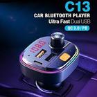 carregador de carro bluetooth transmissor fm mãos-livres ( carregamento rápido) - Kapbom