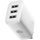 Carregador de Parede Baseus Compact 17 W 3 X USB-A - Branco (CCXJ020202) (Padrao Americano)