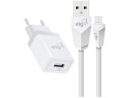 Carregador de Parede Carga Rápida Universal USB - com Cabo USB-C 1m Elg Evolution KTC10W