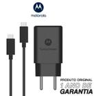 Carregador De Parede Motorola Turbo Power 27w Cabo Usb-C Preto - E5 Plus, G4 Plus, G5 Plus, G6 Play, E6i, E7 Plus, G4 Play, G5, G8 Power Lite