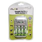 Carregador de Pilha Aa/aaa/9v C/4 Pilha Pequena Aa 2900mah Fx-c03/4p - FLEX