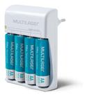 Carregador De Pilhas Com 4 Pilhas AA Multilaser CB054