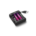 Carregador De Pilhas Usb Com 2x Aa1500mah