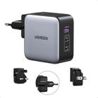 Carregador De Viagem 65W Gan Com Adaptadores Internacionais