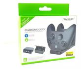 Carregador Duplo Dock Compativel com Xbox One X S Series 2 Baterias 800mah