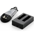 Carregador Duplo EKEN USB Para baterias de Câmera Esportiva Eken H9r Sjcam Sj4000 Sj5000 H9RS S60 M10