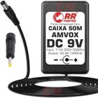 Carregador Fonte DC 9V Para Caixa Amplificada Amvox Aca