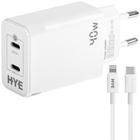 Carregador Hye HYEC121L Duplo USB-C c/Cabo Lightni