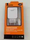 Carregador Inteligente 2USB Carregamento Alta Velocidade 3.1 A Tipo C CAR 9017