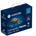 Carregador Motorola One Macro 10W Com Cabo Tipo-C Bivolt