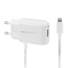 Carregador Moxom KH-66 - USB - com Cabo Lightning - Branco