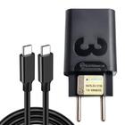 Carregador Original Ztd Compatível Edge 20 Fusion Moto G60s Edge 20 Pro Carga Turbo MDYUSBC1M