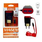 Carregador Para Android 5.1A Micro USB V8 + 2 Portas USB - Lelong