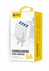 Carregador parede 4 portas usb 5.0 a sumexr anatel