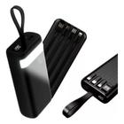 Carregador Portátil 20000Mah Power Bank Visor Led Anatel