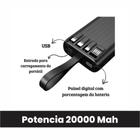 Carregador Portátil Power Bank Turbo 20.000mah