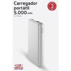 Carregador Portátil Universal 5.000 mAh Compacto Branco