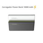 Carregador Power Bank 10000 mAh Com Cabo V8 Compatível com Galaxy A2/ A10/ A30 / Note 5