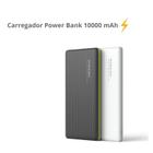 Carregador Power Bank 10000 mAh Com Cabo V8 Compatível Com Think LG K10/ K10TV / K11/ K12