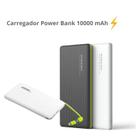 Carregador Power Bank 10000 mAh Com Cabo V8 e Lightning Compatível com iPhone iPhone 11/ 11 Pro/11 Pro Max
