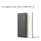 Carregador Power Bank 10000 mAh Com Cabo V8 e Lightning