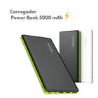 Carregador Power Bank 5000 mAh Com Cabo V8 e Lightning Compatível com iPhone SE / 7 / 7 Plus/ 8/ 8 Plus/ XS/ XS Max/ XR