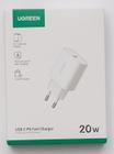 Carregador Rápido 20W Plugue Usb Tipo C Pd 3.0 Ugreen Branco