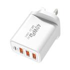 Carregador Rápido USB 4 Portas 40W com Quick Charge 3.0 - Plug UE