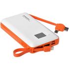 Carregador Slim Power Bank 10000mah Original Pineng 2 Cabos Embutidos