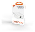 Carregador Smartphone Tomada Celular 2 Portas Usb Geonav