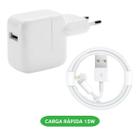 Carregador Turbo Fonte 15W + Cabo para USB-C Compatível Iphone 11 12 13 14 Max X XR XS