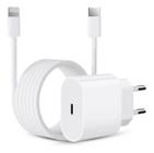 Carregador Turbo Fonte 20w USB-C+ Cabo agold Compatível com iphone 11 12 13 14 Max X XR XS