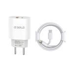 Carregador Turbo iPhone Fonte 40w Duplo Usb-c + Cabo Lightning Compatível 11 12 13 Pro Max X XR XS