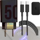 Carregador Turbo Power 50 Tipo c Tipo C Compatível Moto 10 G20 G9 G100 G50 G84