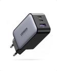 Carregador Ugreen 65W Gan Com 3 Portas - 2 Usb C E 1 Usb A