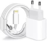 Carregador USB-C de 20W compativel iPhone/iPad SE (2ª geração) 8 8 Plus X XR XS 11 12 13 14 15 - Lenox