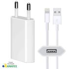 Carregador USB de 10W Compatível Iphone 6 7 e 8 + Cabo Lightning 1M Anatel